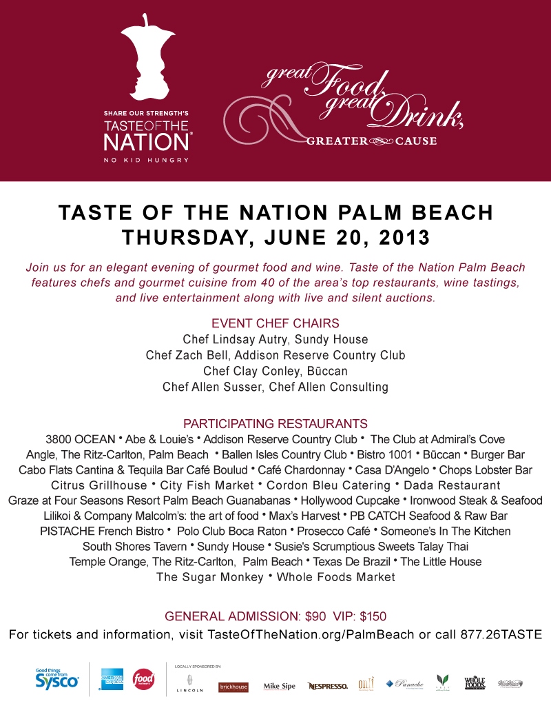 Taste of the Nation, June 20