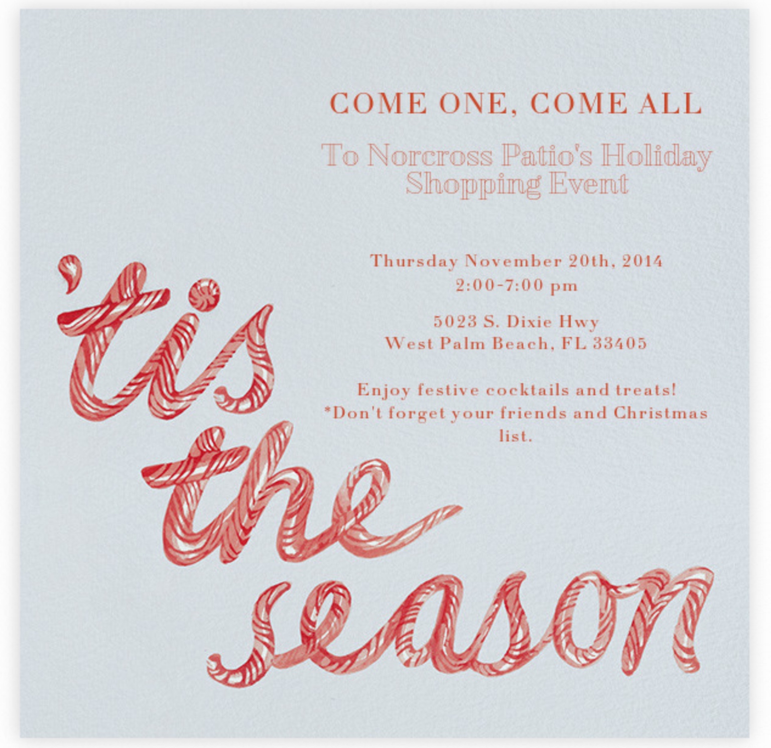 Norcross Patio Holiday Shopping Event