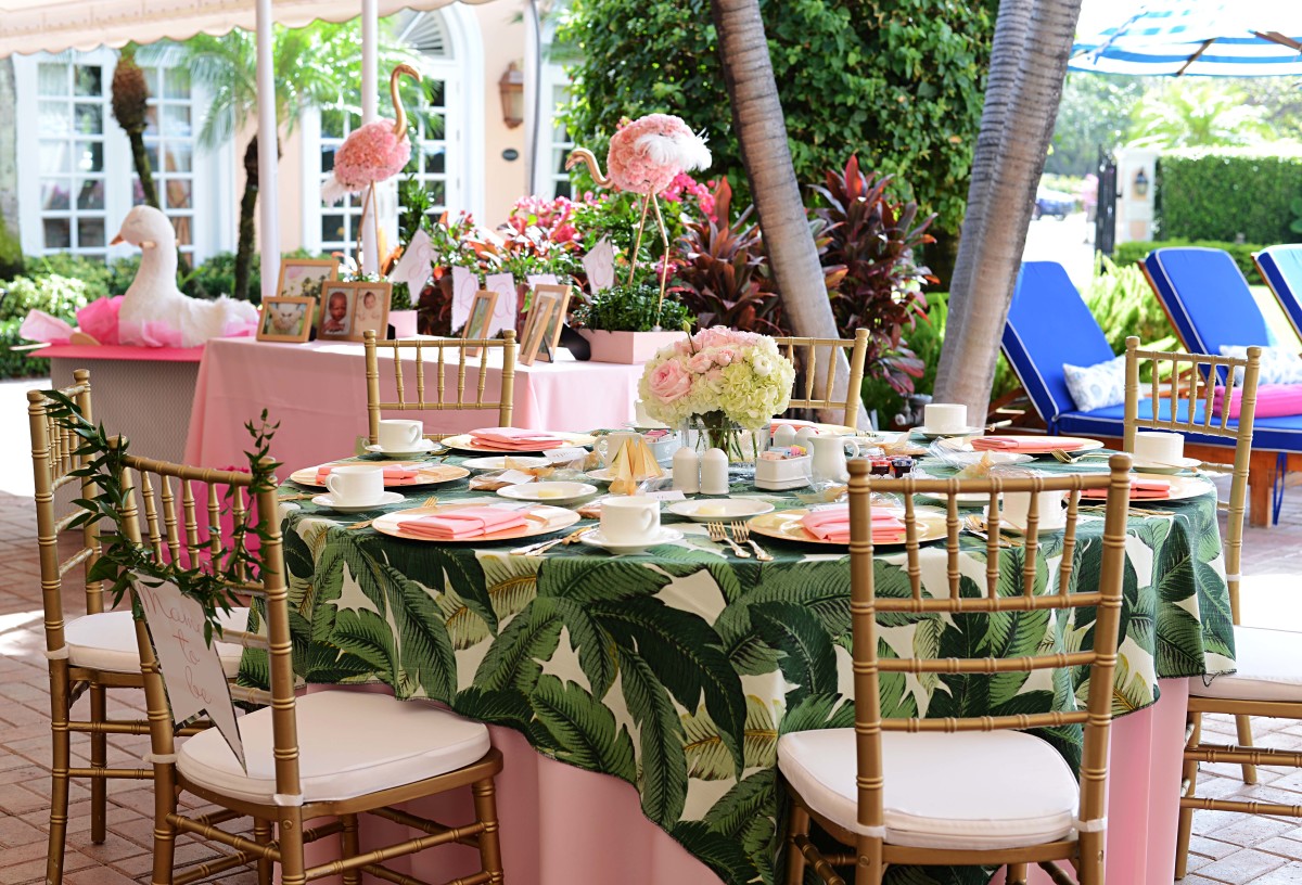 Beth s Flamingo Inspired Baby Shower Palm  Beach  Lately