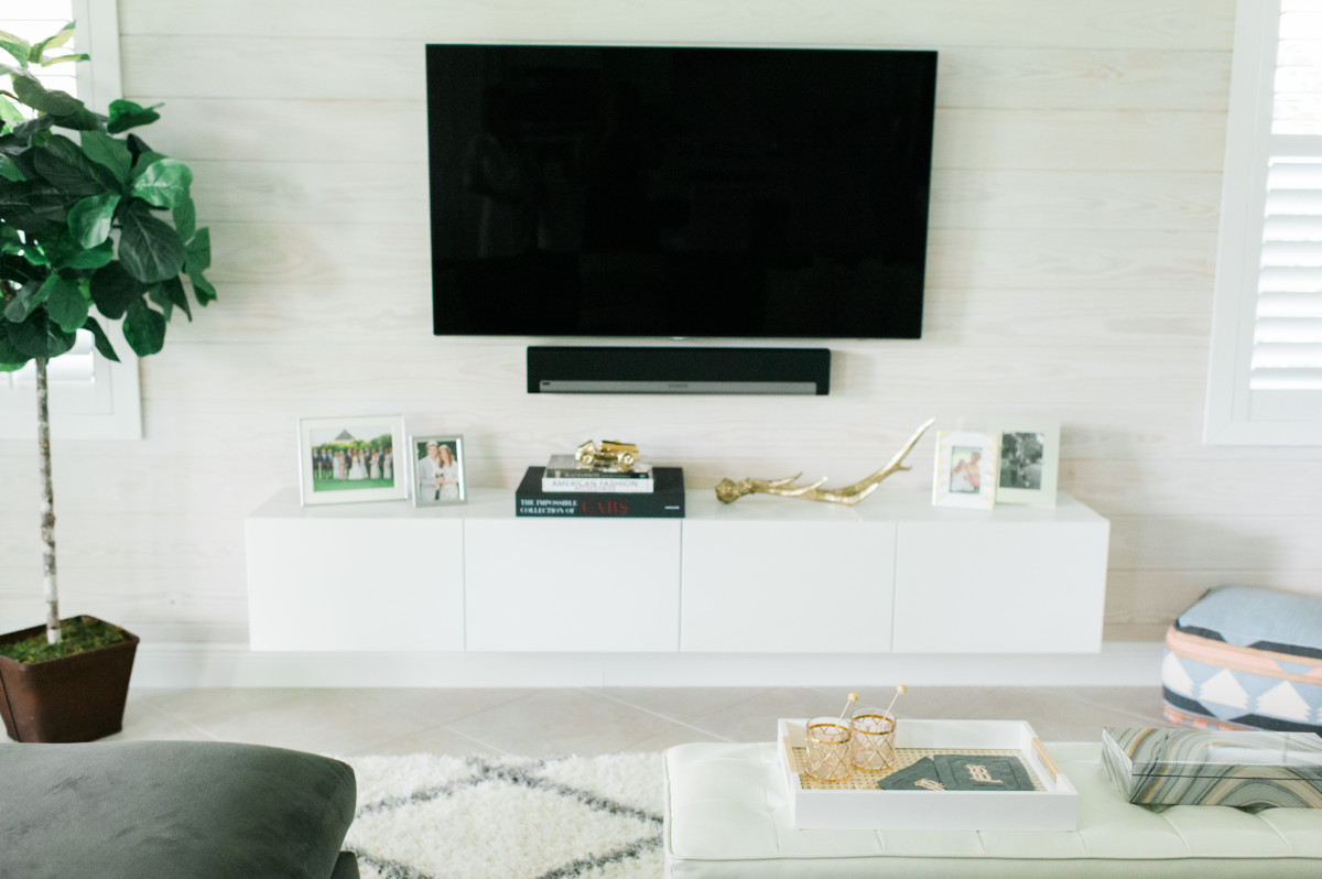 Ikea Hack Diy Floating Tv Console Palm Beach Lately