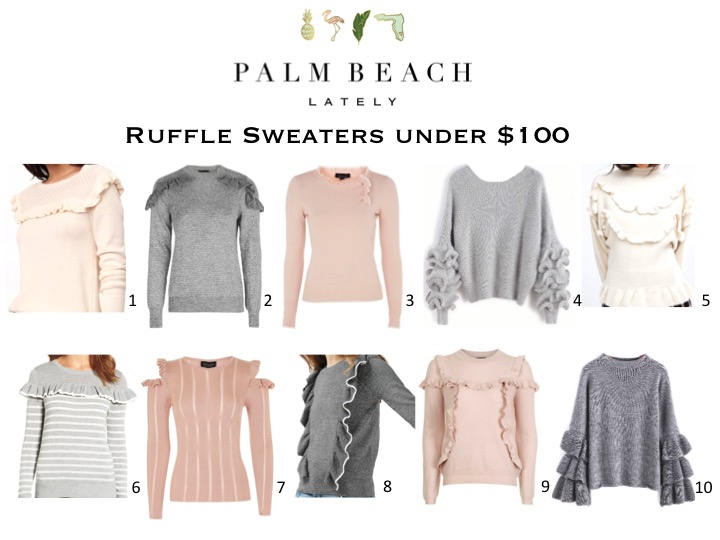 Ruffle Sweaters Under $100