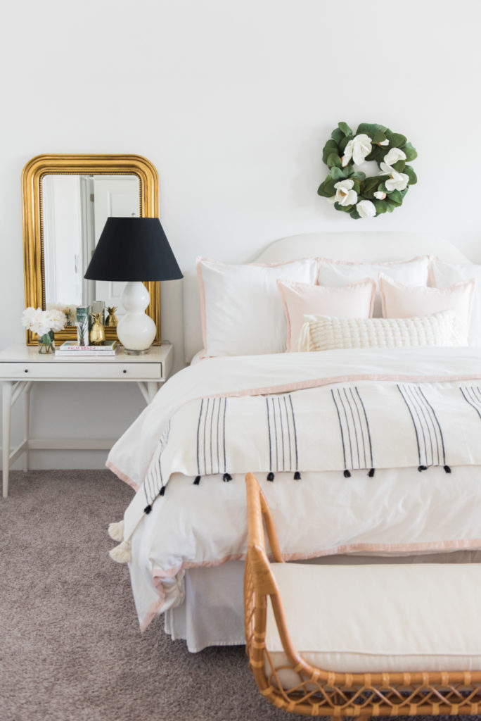 Home: Palm Beach Lately and Serena & Lily Blush Bedding