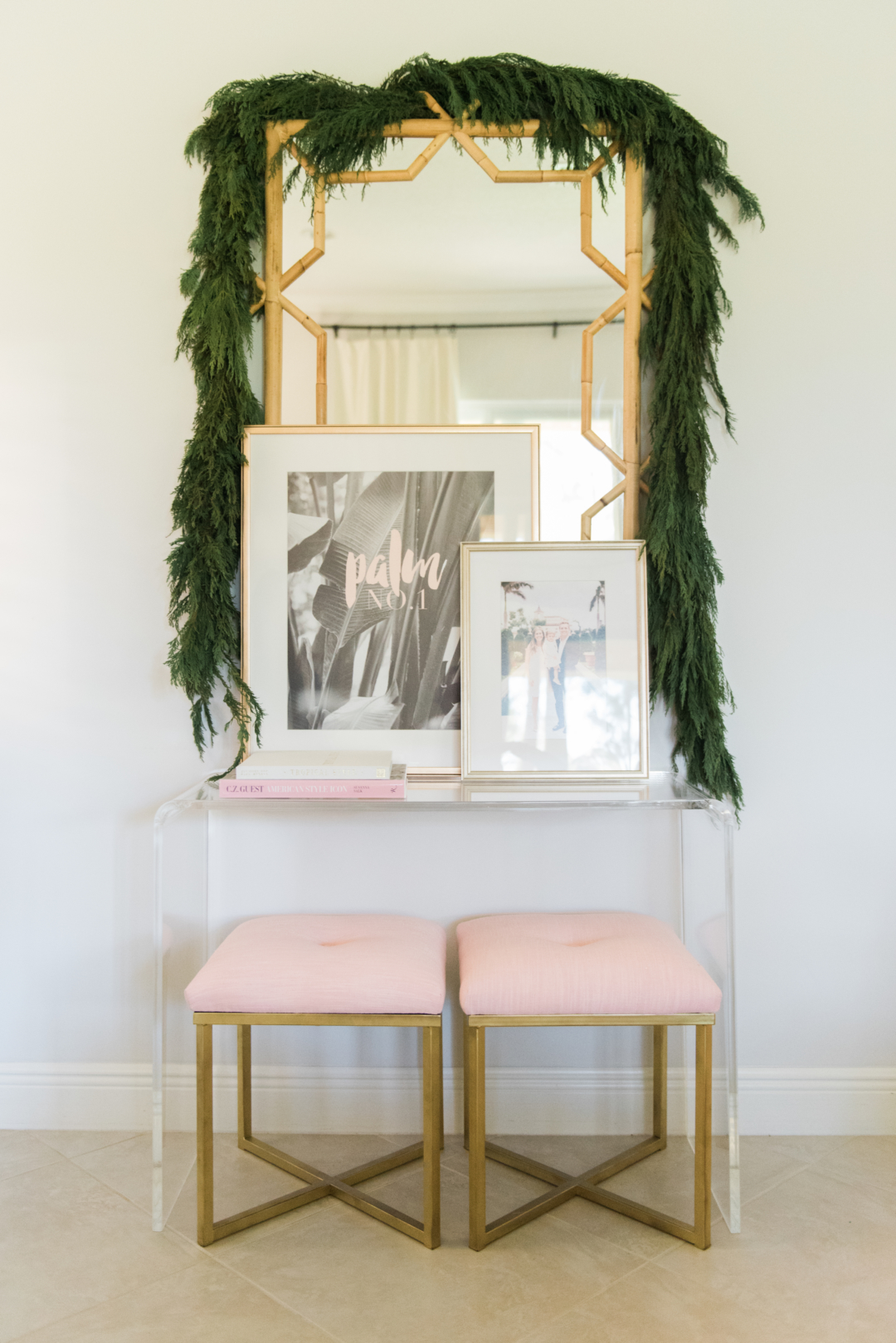 Sister style: How to style a console two ways with Palm Beach Lately and Framebridge