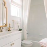 Home: Blush and Brass Bathroom