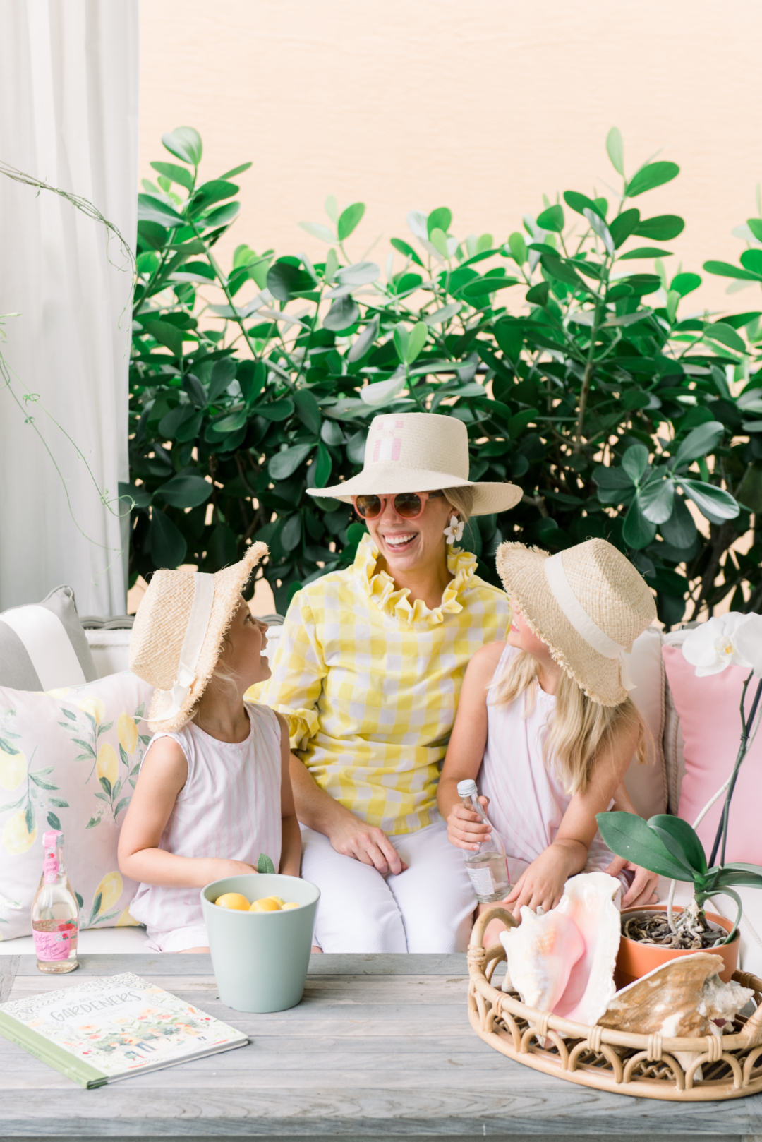 Home: Palm Beach Lately featuring Brooke and Lou's Blush Lemon Pillows