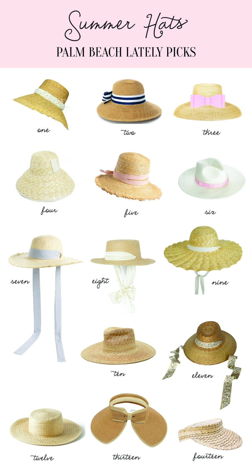 Fashion Summer Hats Palm Beach Lately