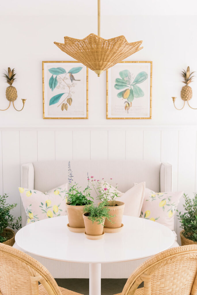 Home: Dining Nook with Palm Beach Lately