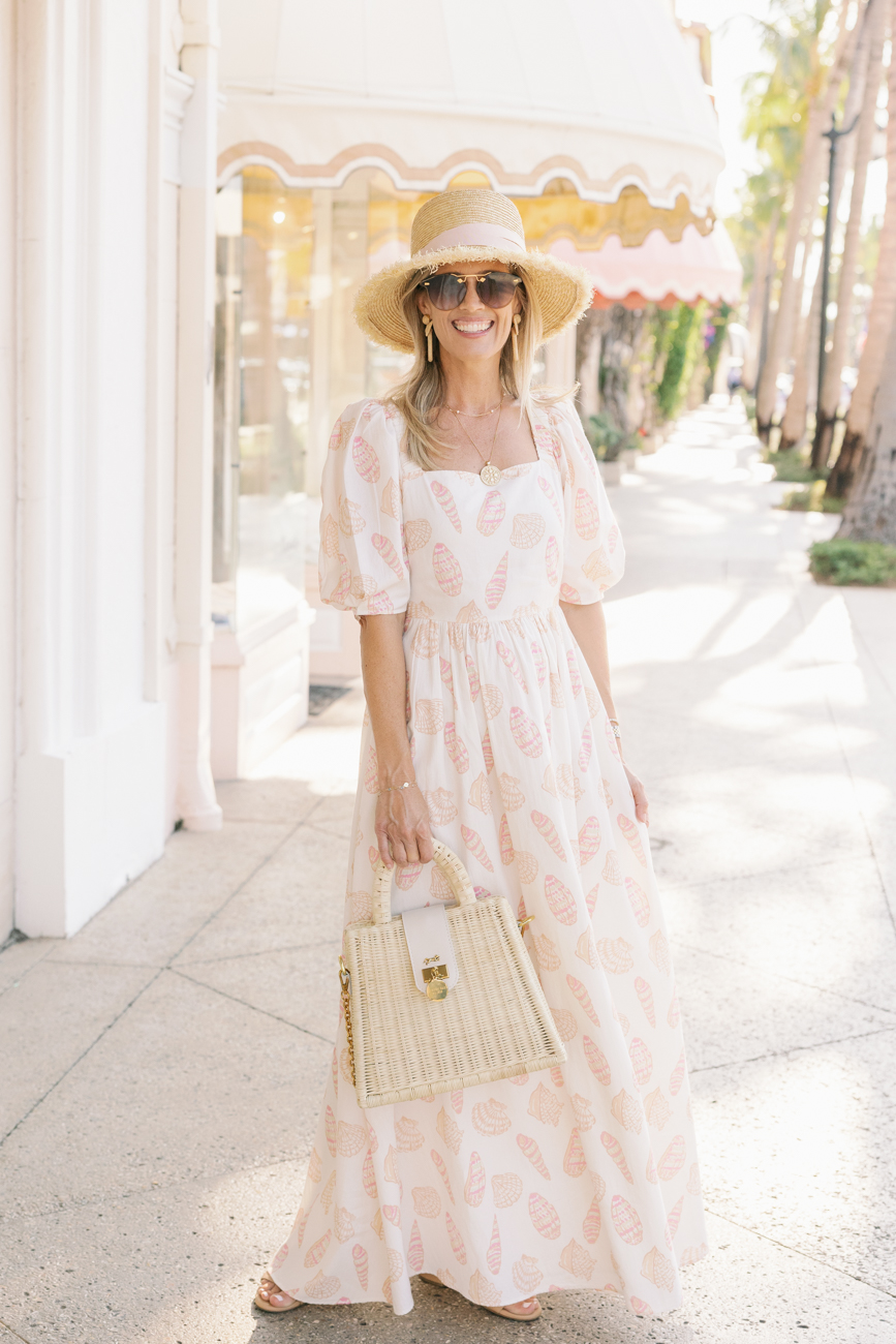 Sail to Sable X Palm Beach Lately Flutter Sleeve Smocked Midi Dress ...